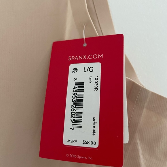 NWT Size Large Spanx tank undershirt. One black and one nude. - Picture 3 of 3